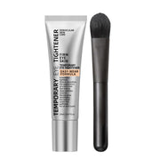 Mossicare Instant Firming Eye Cream – silver Temporary Eye Tightener Firm Eye Skin tube with black applicator brush, 20ml, on white background
