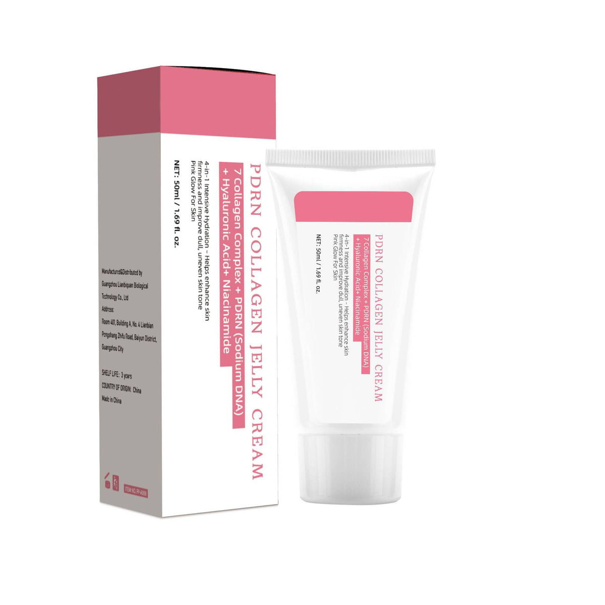 Mossicare Collagen Jelly Cream – PDRN Collagen Jelly Cream packaging and tube on a white background