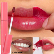 Mossicare Peel-Off Lip Stain – close-up of peel-off stain being applied and peeled from lips