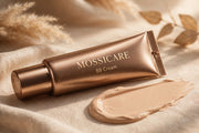Mossicare BB Cream — tube with cream swatch
